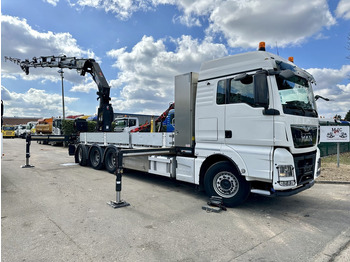 Грузовик бортовой/ Платформа, Автоманипулятор MAN TGX 35.420 8x4-4 TRIDEM PRTISCHE 6m40 + KRAN (26m!) HIAB X-HIPRO 408 E-5 + JIB 100X-5  - *306.245km* - BE TRUCK: фото 2