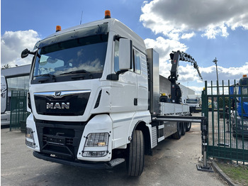 Грузовик бортовой/ Платформа, Автоманипулятор MAN TGX 35.420 8x4-4 TRIDEM PRTISCHE 6m40 + KRAN (26m!) HIAB X-HIPRO 408 E-5 + JIB 100X-5  - *306.245km* - BE TRUCK: фото 4