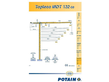 Башенный кран Potain MDT 132: фото 4 Башенный кран Potain MDT 132: фото 4