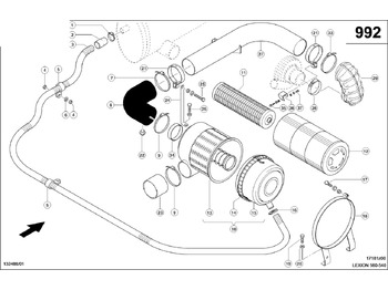 Впускная труба CLAAS