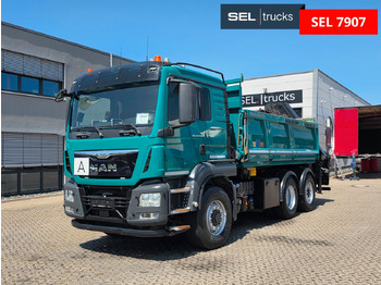 Самосвал, Автоманипулятор MAN TGS 28.480 6X4H-4 BL /HIAB /Fernbed. / Lenkachse: фото 3