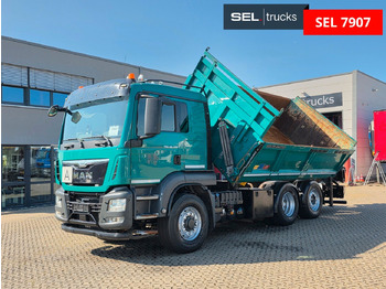Самосвал, Автоманипулятор MAN TGS 28.480 6X4H-4 BL /HIAB /Fernbed. / Lenkachse: фото 2