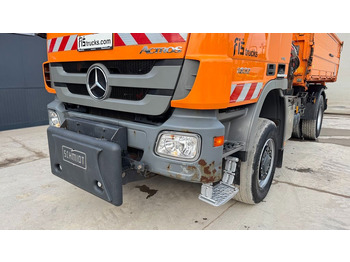 Самосвал Mercedes-Benz Actros 1832 AK tipper 4x4 - crane Fassi 9.2M - remote control: фото 2