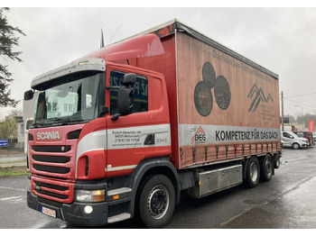 Тентованный грузовик Inna Inny Scania G320 Wózek PALFINGER Firanka Plandeka plandeka Moffett: фото 2