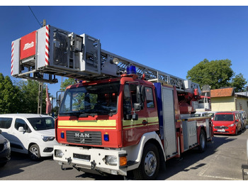 Пожарная машина MAN L 2000 MAN 15,280 Straż pożarna drabina Strażacka zwyżka 32m Metz Model 20: фото 2