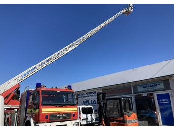 Пожарная машина MAN L 2000 MAN 15,280 Straż pożarna drabina Strażacka zwyżka 32m Metz Model 20: фото 4