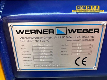 Новый Бункер накопитель Werner & Weber MPC 10 met kiep systeem portaalarm opname: фото 3