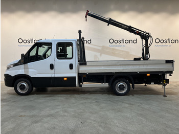 Малотоннажный бортовой грузовик Iveco Daily 35S18D 3.0 375 Automaat Open Laadbak / Hiab Kraan / Euro 6 / Trekhaak 3500 KG / Airco / Camera / Navigatie / 3-Zits / 67.000 KM !!: фото 2