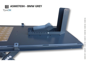 Оборудование для гаражей/ Мастерских ASM0703H motorcycle lifting table with front wheel chock - BMW grey: фото 2