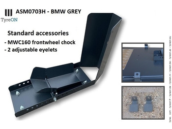 Оборудование для гаражей/ Мастерских ASM0703H motorcycle lifting table with front wheel chock - BMW grey: фото 4