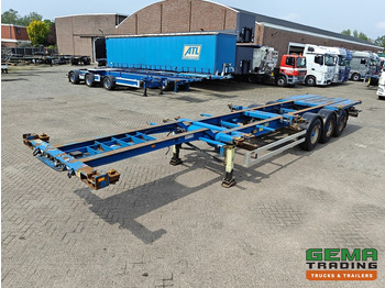 Полуприцеп-контейнеровоз/ Сменный кузов Krone SDC 27 3 assen BPW - DrumBrakes - 5340KG - 2x 20FT 1x 30FT 1x40FT - NL kenteken: фото 2