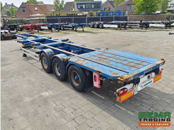 Полуприцеп-контейнеровоз/ Сменный кузов Krone SDC 27 3 assen BPW - DrumBrakes - 5340KG - 2x 20FT 1x 30FT 1x40FT - NL kenteken: фото 3