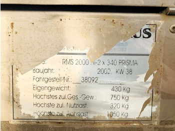 Строительное оборудование, Прицеп Diverses Bucharts RMS2000 (3029): фото 3 Строительное оборудование, Прицеп Diverses Bucharts RMS2000 (3029): фото 3