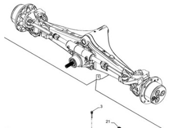 Ось и запчасти CASE
