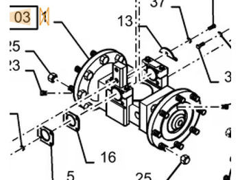 Ось и запчасти CASE
