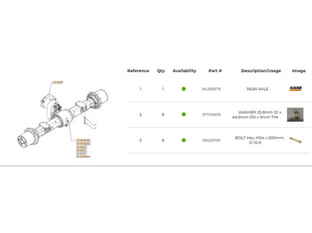 Задняя ось CASE