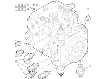 Новый Гидравлический насос для Строительной техники Case 87667156 - 87667154: фото 3 Новый Гидравлический насос для Строительной техники Case 87667156 - 87667154: фото 3