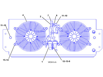 Часть системы кондиционирования CATERPILLAR