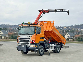 Самосвал, Автоманипулятор Scania G360 Kipper 4,10m *PK 11002 B + FUNK *4x4: фото 2