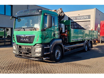 Грузовик бортовой/ Платформа, Автоманипулятор MAN TGS 26.460 6X2 Flatbed + Crane Atlas 172.3E-A4 + RC: фото 3