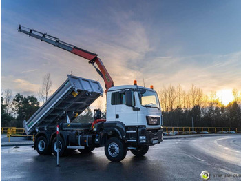 Самосвал MAN  TGS 26.360 6x6 PALFINGER PK 18001 EH Crane Kipe: фото 5