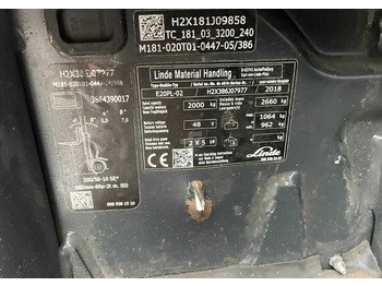 Электропогрузчик Linde E20PL-02: фото 4