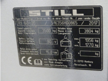 Электропогрузчик Still RX60-35: фото 5 Электропогрузчик Still RX60-35: фото 5