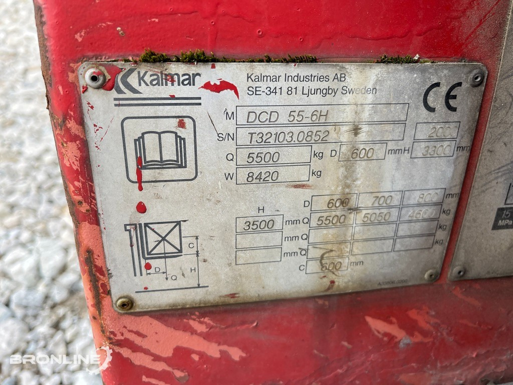 2000 Kalmar DCD 55-6H tõstuk - Дизельный погрузчик: фото 3 2000 Kalmar DCD 55-6H tõstuk - Дизельный погрузчик: фото 3