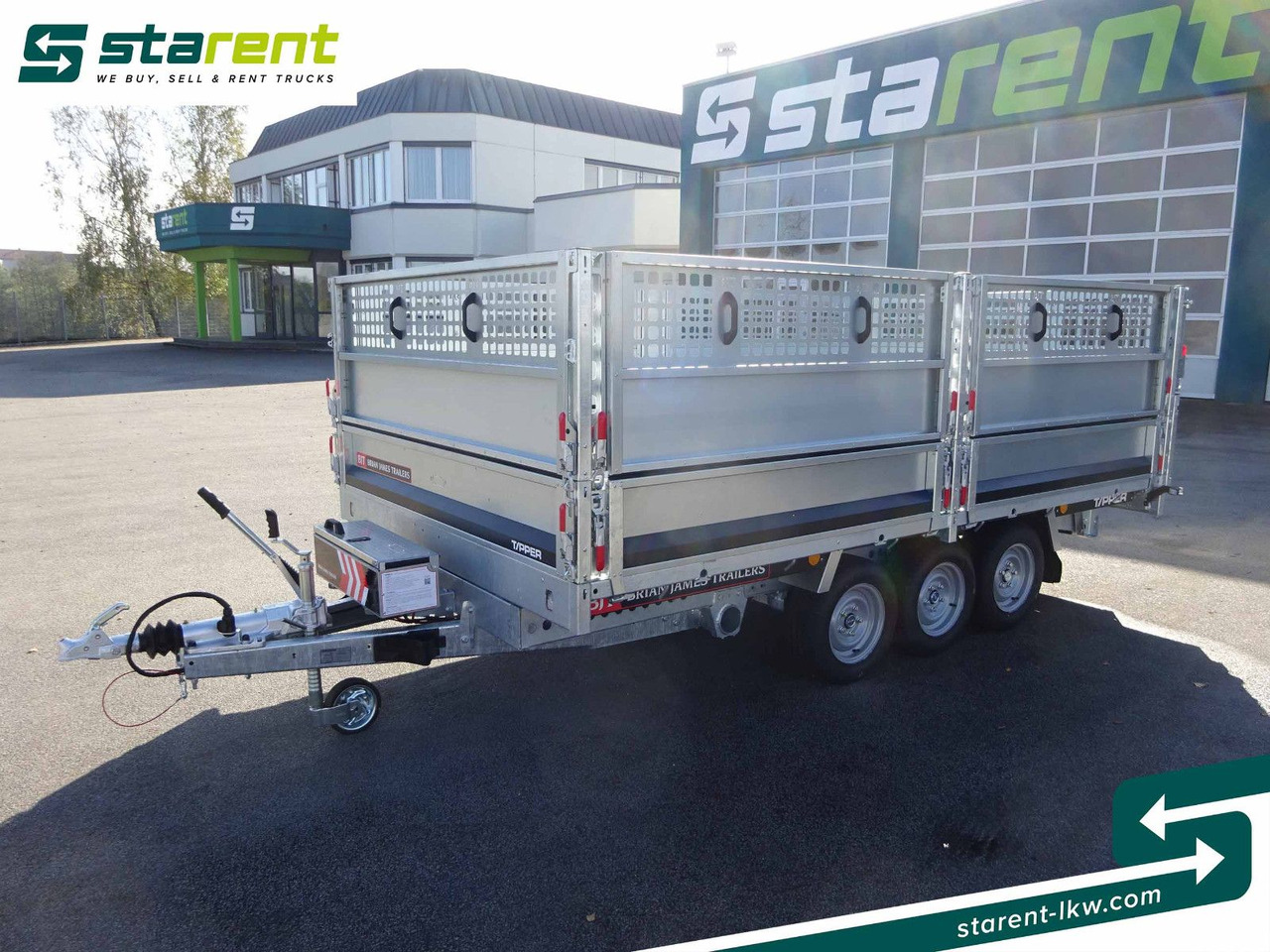 Brian James Trailers Tipper, Elektrisch Kippbar, Rampen - Прицеп бортовой/ Платформа: фото 1 Brian James Trailers Tipper, Elektrisch Kippbar, Rampen - Прицеп бортовой/ Платформа: фото 1