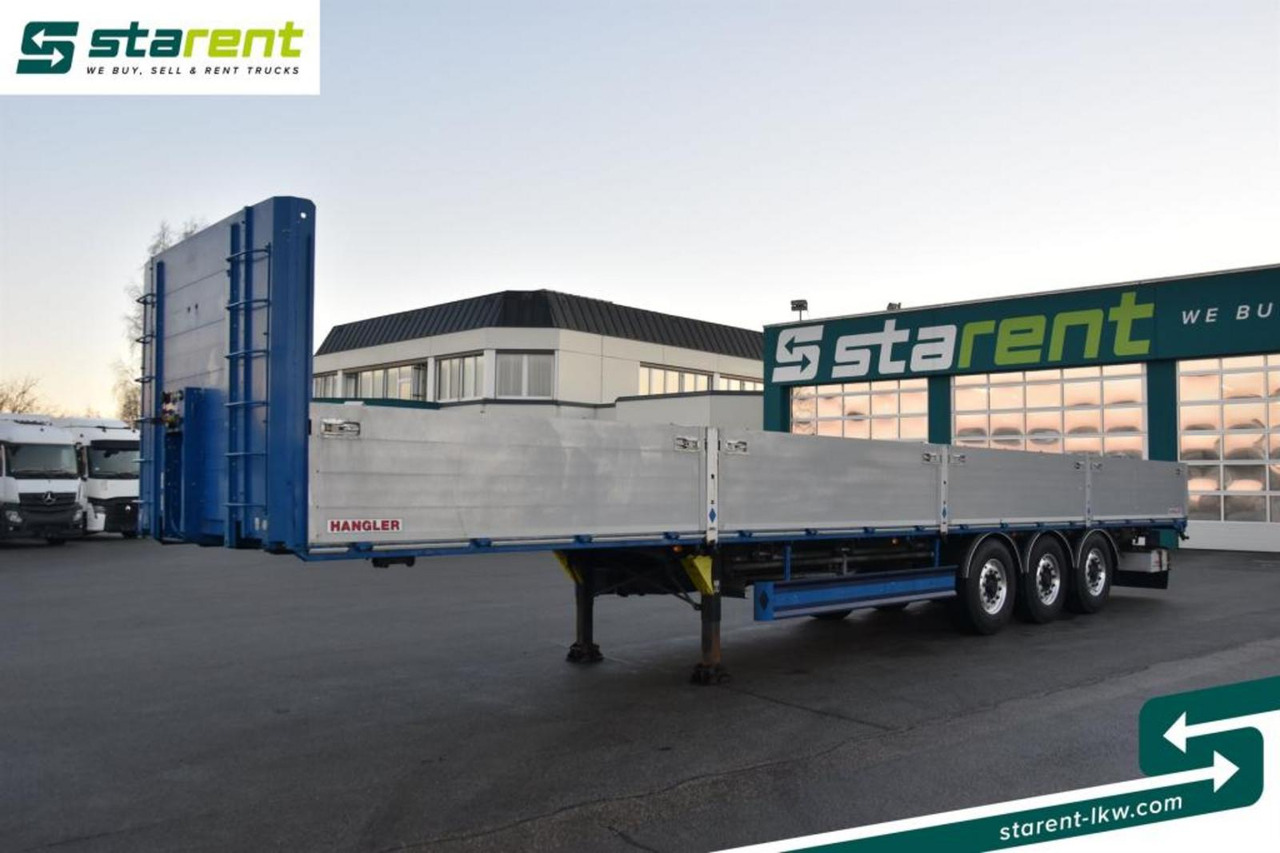 Hangler Baustofftrailer Rungentaschen 80cm Bordwände - Полуприцеп бортовой/ Платформа: фото 1 Hangler Baustofftrailer Rungentaschen 80cm Bordwände - Полуприцеп бортовой/ Платформа: фото 1