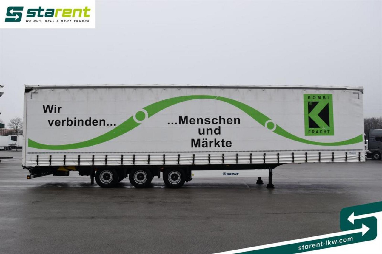Krone Megatrailer Hubdach Lift-A Palettenanschlagleisten - Тентованный полуприцеп: фото 4 Krone Megatrailer Hubdach Lift-A Palettenanschlagleisten - Тентованный полуприцеп: фото 4