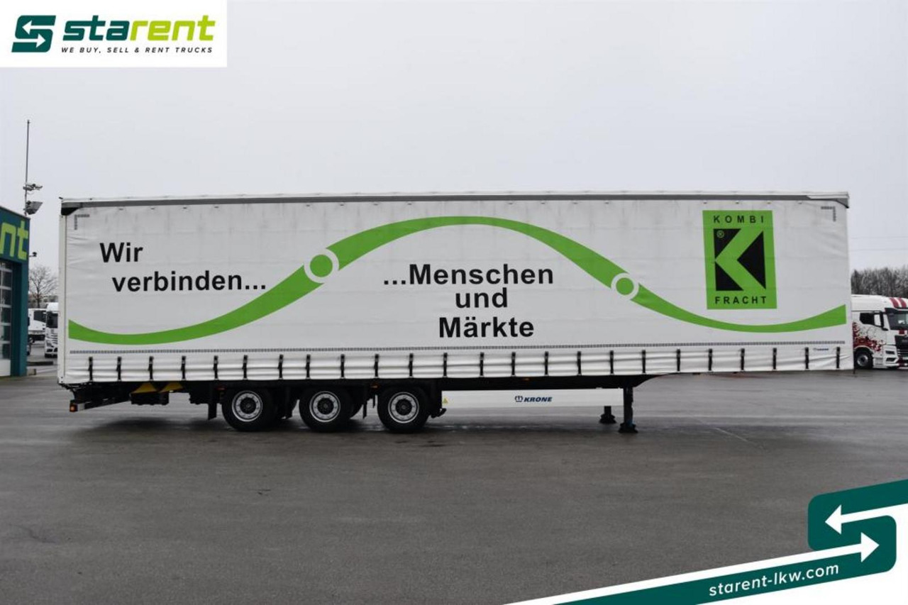 Krone Megatrailer Hubdach Lift-A Palettenanschlagleisten - Тентованный полуприцеп: фото 4 Krone Megatrailer Hubdach Lift-A Palettenanschlagleisten - Тентованный полуприцеп: фото 4