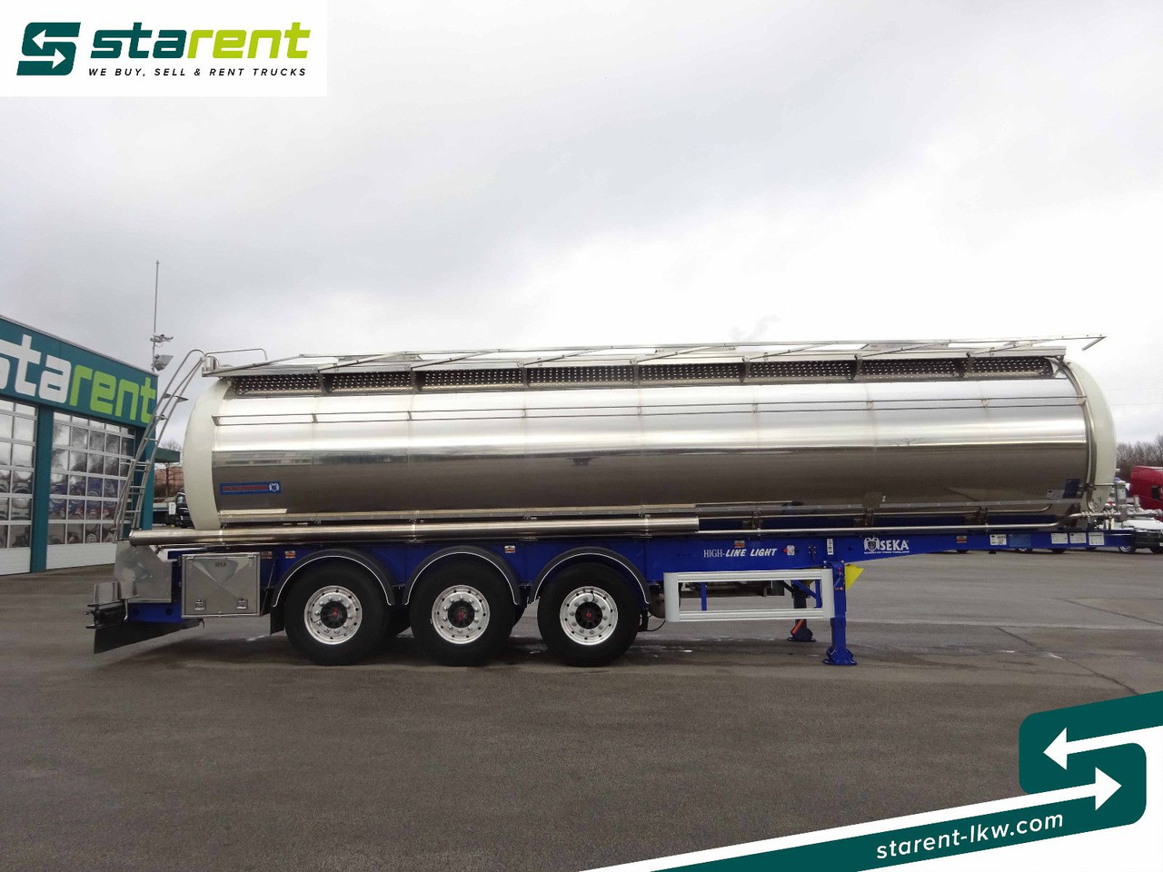 SEKA Lebensmitteltank, 31.000L, Liftachse, Alufelgen - Полуприцеп-цистерна: фото 4 SEKA Lebensmitteltank, 31.000L, Liftachse, Alufelgen - Полуприцеп-цистерна: фото 4