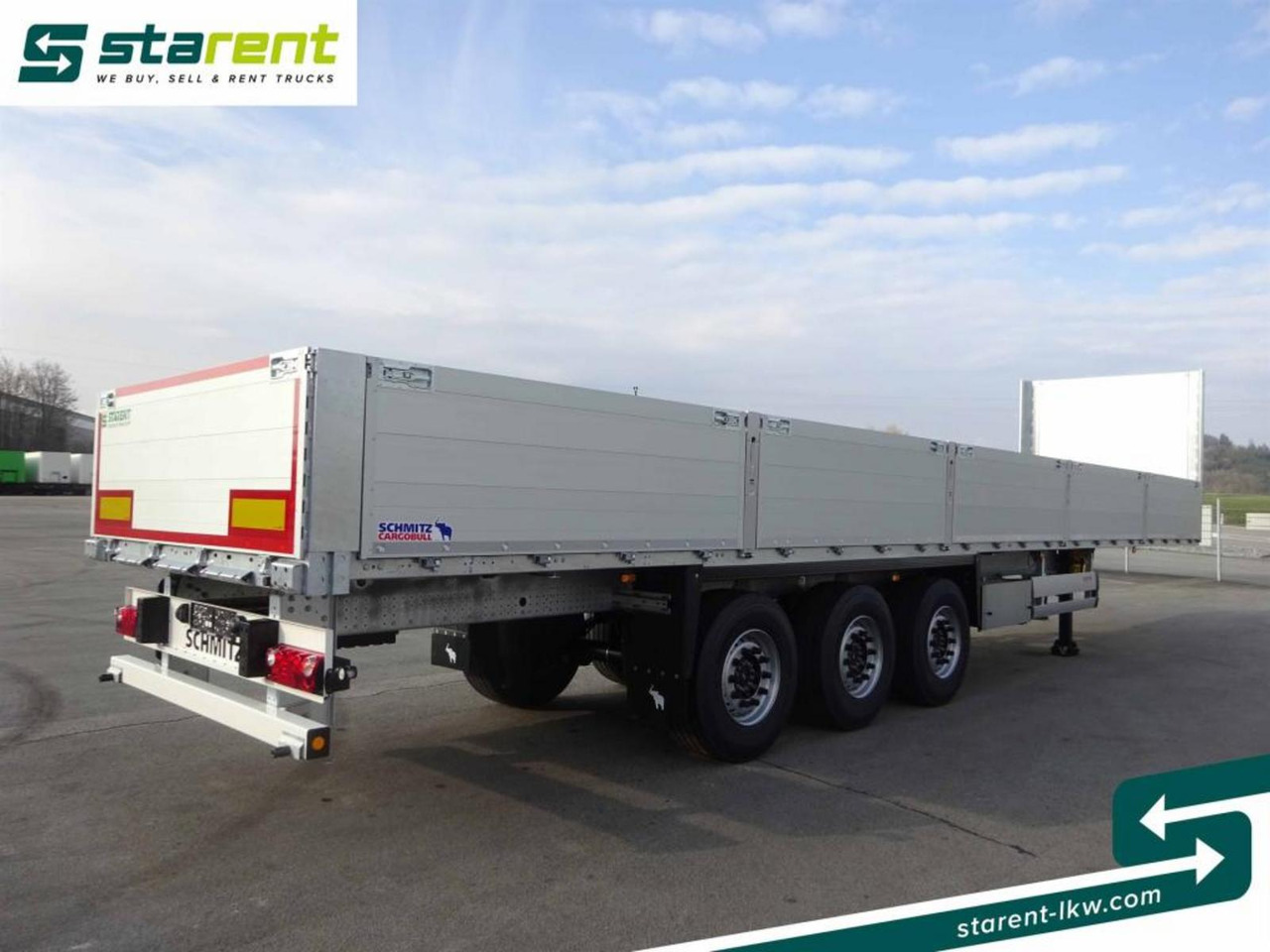 Schmitz Baustofftrailer, Liftachse, Rungen, 80cm Bordwände - Полуприцеп бортовой/ Платформа: фото 5 Schmitz Baustofftrailer, Liftachse, Rungen, 80cm Bordwände - Полуприцеп бортовой/ Платформа: фото 5