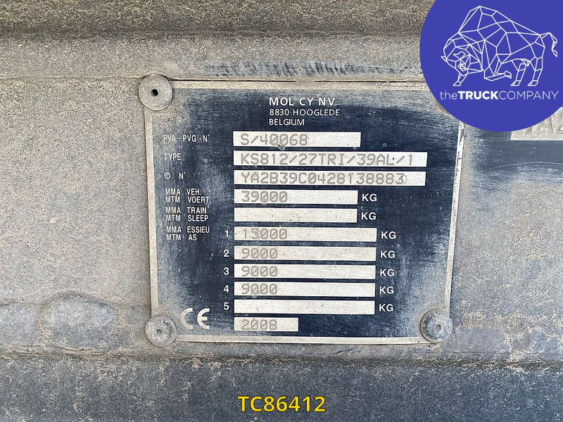 Самосвальный полуприцеп MOL 32m3 geïsoleerd: фото 10