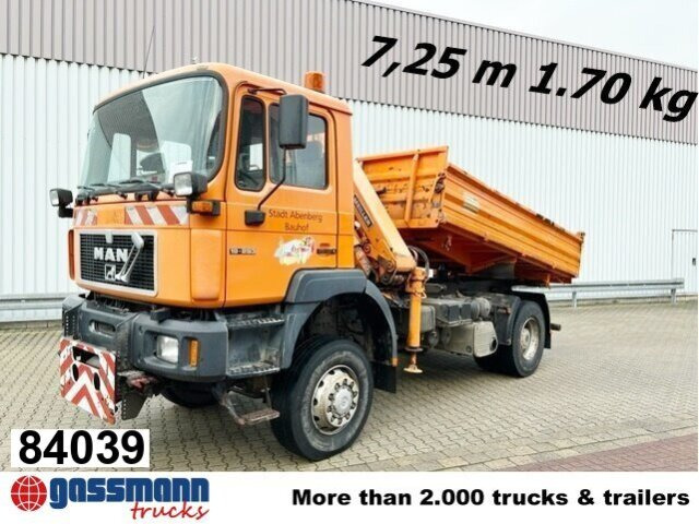 MAN 19.293 4x4 BL mit Kran Meiller MK77RS2 - Самосвал, Автоманипулятор: фото 1 MAN 19.293 4x4 BL mit Kran Meiller MK77RS2 - Самосвал, Автоманипулятор: фото 1