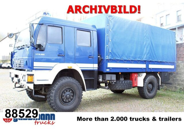 MAN LE 18.280 4x4 BB Doka, Ex-THW, LBW, - Грузовик бортовой/ Платформа: фото 1 MAN LE 18.280 4x4 BB Doka, Ex-THW, LBW, - Грузовик бортовой/ Платформа: фото 1