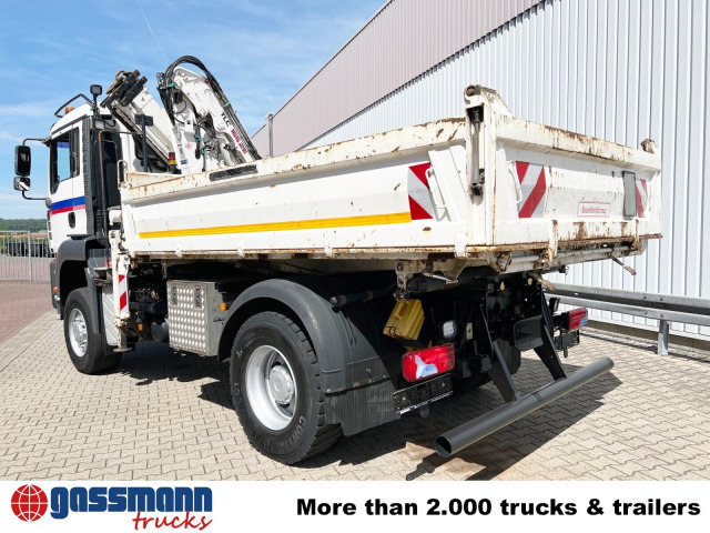 Самосвал, Автоманипулятор MAN TGA 18.440 4x4 BB mit Kran Atlas AK 165.2E, Funk: фото 13