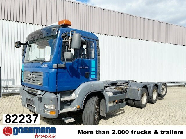 MAN TGA 35.480 8x4-4 BL, Lift-/Lenkachse - Грузовик-шасси: фото 1 MAN TGA 35.480 8x4-4 BL, Lift-/Lenkachse - Грузовик-шасси: фото 1