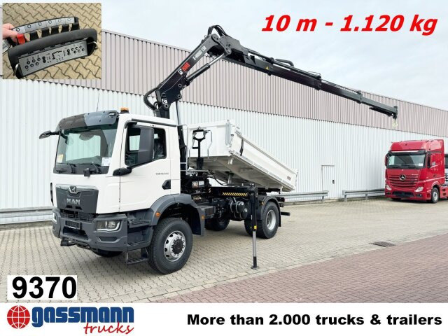 MAN TGM 18.320 4X4 BB CH mit Kran Hiab X-HiDuo - Самосвал, Автоманипулятор: фото 1 MAN TGM 18.320 4X4 BB CH mit Kran Hiab X-HiDuo - Самосвал, Автоманипулятор: фото 1