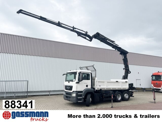 MAN TGS 26.360 6x2-4 BL, 2-Seiten-Kipper, Heckkran - Самосвал, Автоманипулятор: фото 1 MAN TGS 26.360 6x2-4 BL, 2-Seiten-Kipper, Heckkran - Самосвал, Автоманипулятор: фото 1