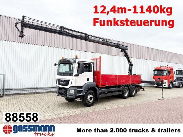 MAN TGS 33.400 6x4 BB, Navi, Heckkran PK18002-EH C, - Грузовик бортовой/ Платформа, Автоманипулятор: фото 1 MAN TGS 33.400 6x4 BB, Navi, Heckkran PK18002-EH C, - Грузовик бортовой/ Платформа, Автоманипулятор: фото 1