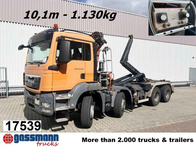 MAN TGS 35.440 8x4 BL, Meiller 19.62, Atlas Kran - Крюковой мультилифт, Автоманипулятор: фото 1 MAN TGS 35.440 8x4 BL, Meiller 19.62, Atlas Kran - Крюковой мультилифт, Автоманипулятор: фото 1