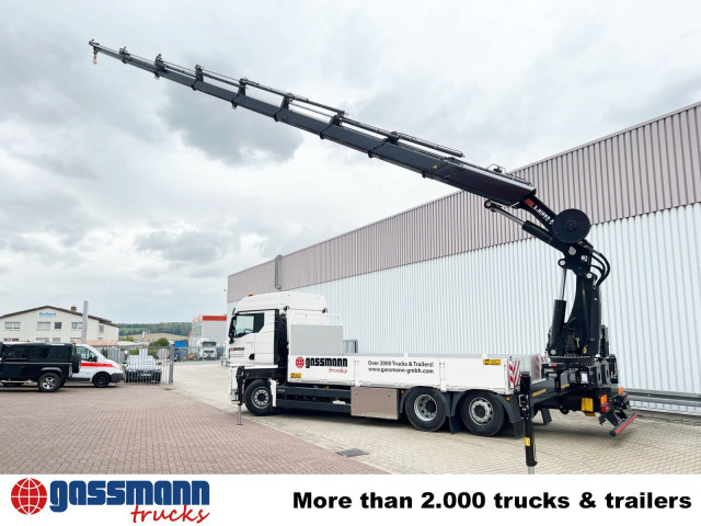 Новый Грузовик бортовой/ Платформа, Автоманипулятор MAN TGX 26.510 6x2-4 LL, Kran Hiab X-HiPro 548 E-8,: фото 10