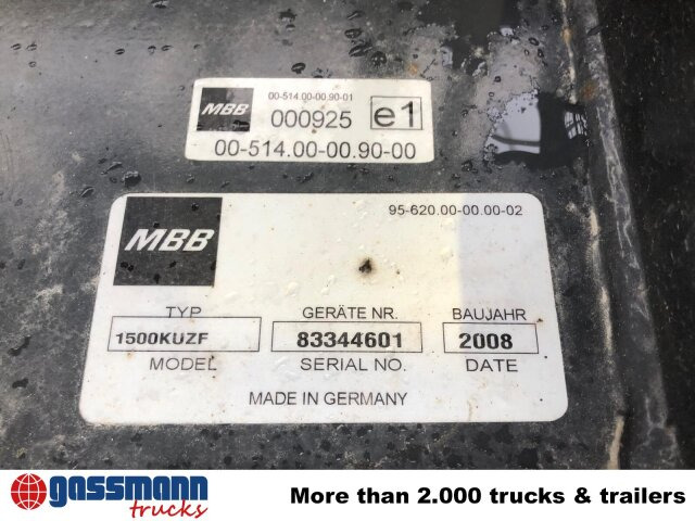 MBB 1500KUZF Ladebordwand unterfaltbar, 1,5t - Гидроборт для Грузовиков: фото 2 MBB 1500KUZF Ladebordwand unterfaltbar, 1,5t - Гидроборт для Грузовиков: фото 2