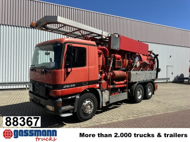 Mercedes-Benz Actros 2635 6x4, Kutschke Saug- und Spülwagen - Подметально-уборочная машина: фото 1 Mercedes-Benz Actros 2635 6x4, Kutschke Saug- und Spülwagen - Подметально-уборочная машина: фото 1