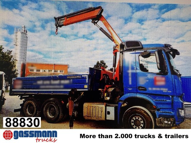 Mercedes-Benz Arocs 2640 LK 6x4, Alu-Bordwände, Kran - Самосвал, Автоманипулятор: фото 1 Mercedes-Benz Arocs 2640 LK 6x4, Alu-Bordwände, Kran - Самосвал, Автоманипулятор: фото 1