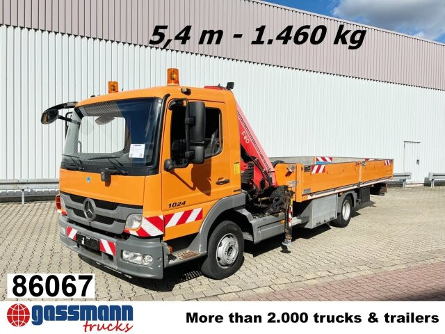Mercedes-Benz Atego 1024 L 4x2 mit Kran Fassi F80A.0.21 - Грузовик бортовой/ Платформа, Автоманипулятор: фото 1 Mercedes-Benz Atego 1024 L 4x2 mit Kran Fassi F80A.0.21 - Грузовик бортовой/ Платформа, Автоманипулятор: фото 1