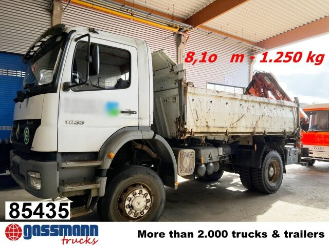 Mercedes-Benz Axor 1833 AK 4x4 mit Heckkran Atlas 105.2-A2L - Самосвал, Автоманипулятор: фото 1 Mercedes-Benz Axor 1833 AK 4x4 mit Heckkran Atlas 105.2-A2L - Самосвал, Автоманипулятор: фото 1
