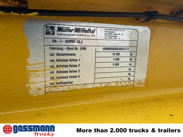 Müller-Mitteltal RA-T-Kombi 18,0 - Прицеп мультилифт/ Бункеровоз: фото 4 Müller-Mitteltal RA-T-Kombi 18,0 - Прицеп мультилифт/ Бункеровоз: фото 4